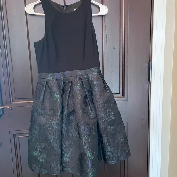 Aidan Mattox Blue Tiered Bustier Cocktail Dress - Picture 5 of 11